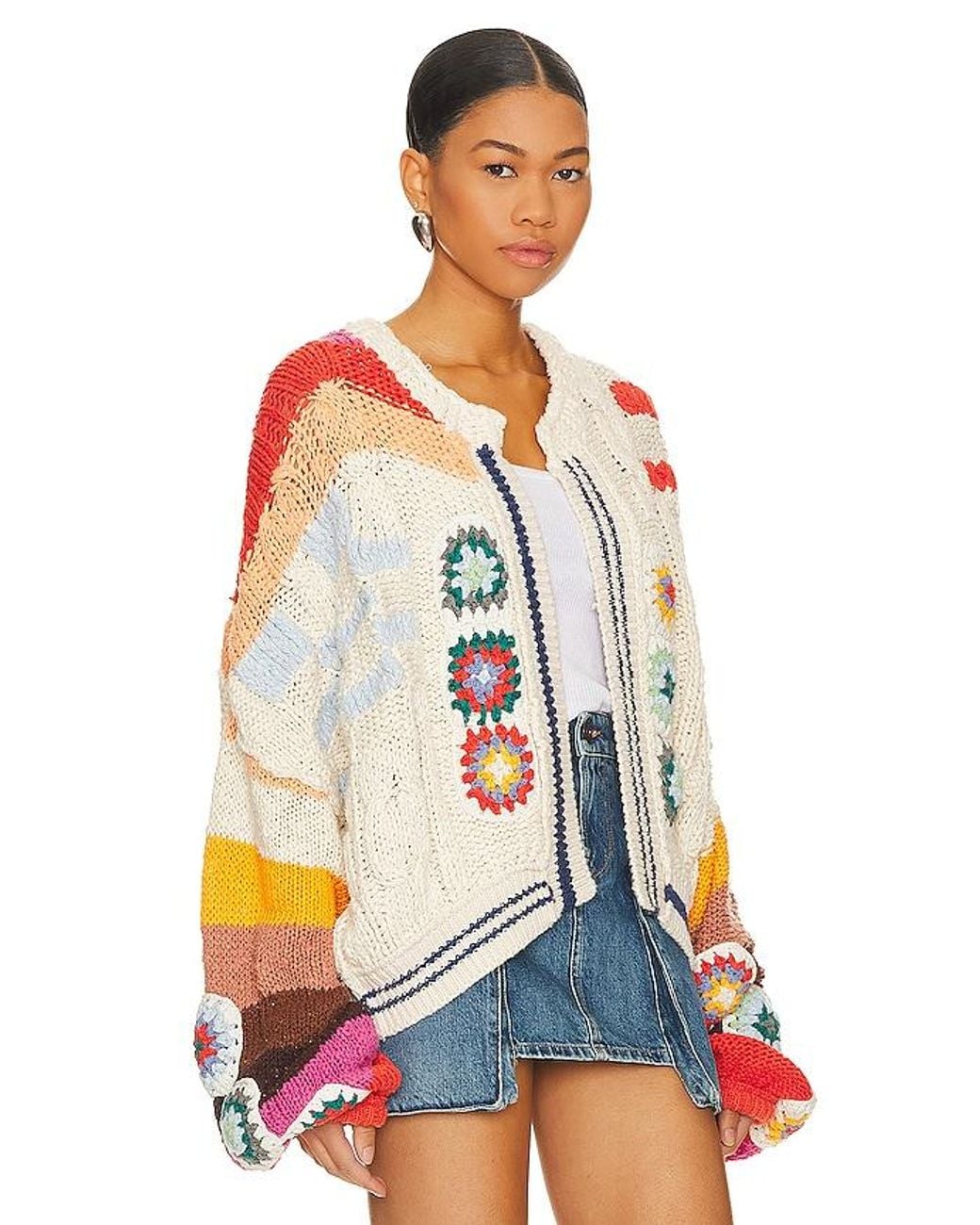 Free People Multicolor Clear Skies Cardi