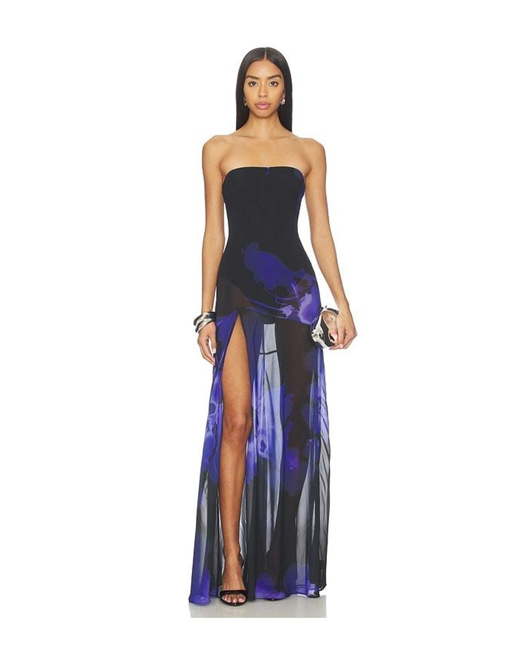 Nbd Blue Adeliza Maxi Dress