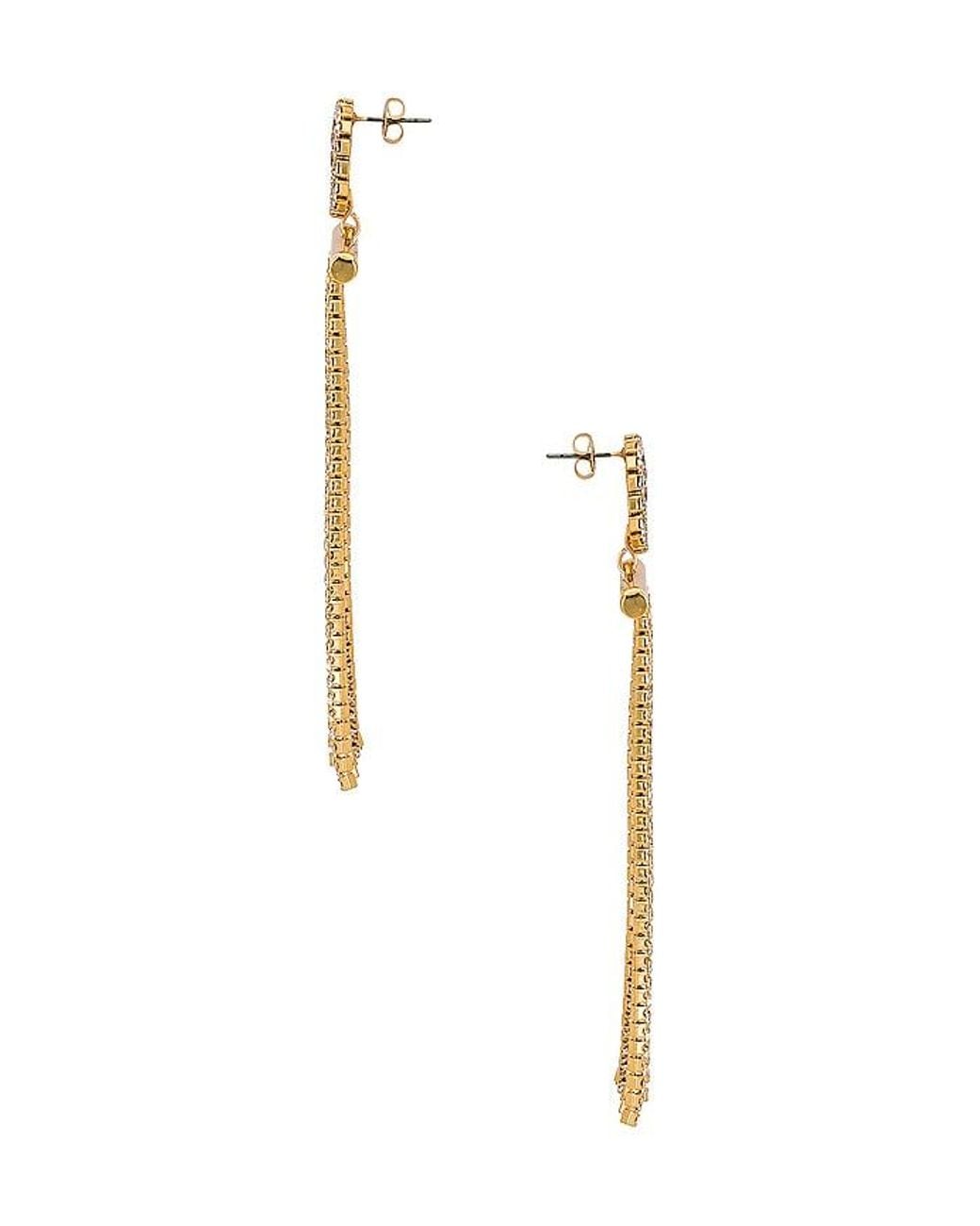 Ettika White Crystal Dangle Earring