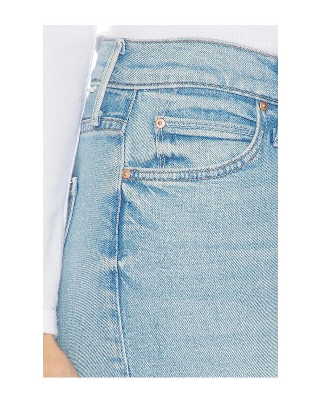 Mother Blue High Waisted Rascal Hover