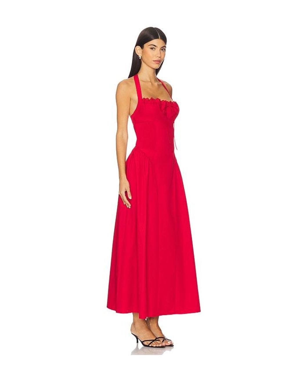 MORE TO COME Red Danniela Maxi Dress