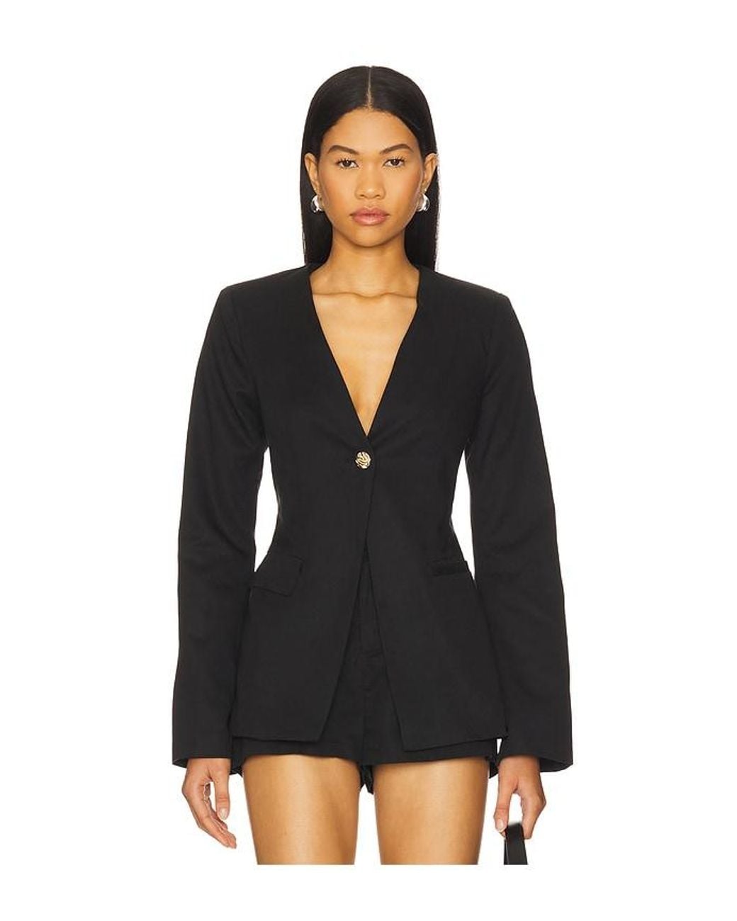 SNDY'S Black Emilie Fitted Blazer