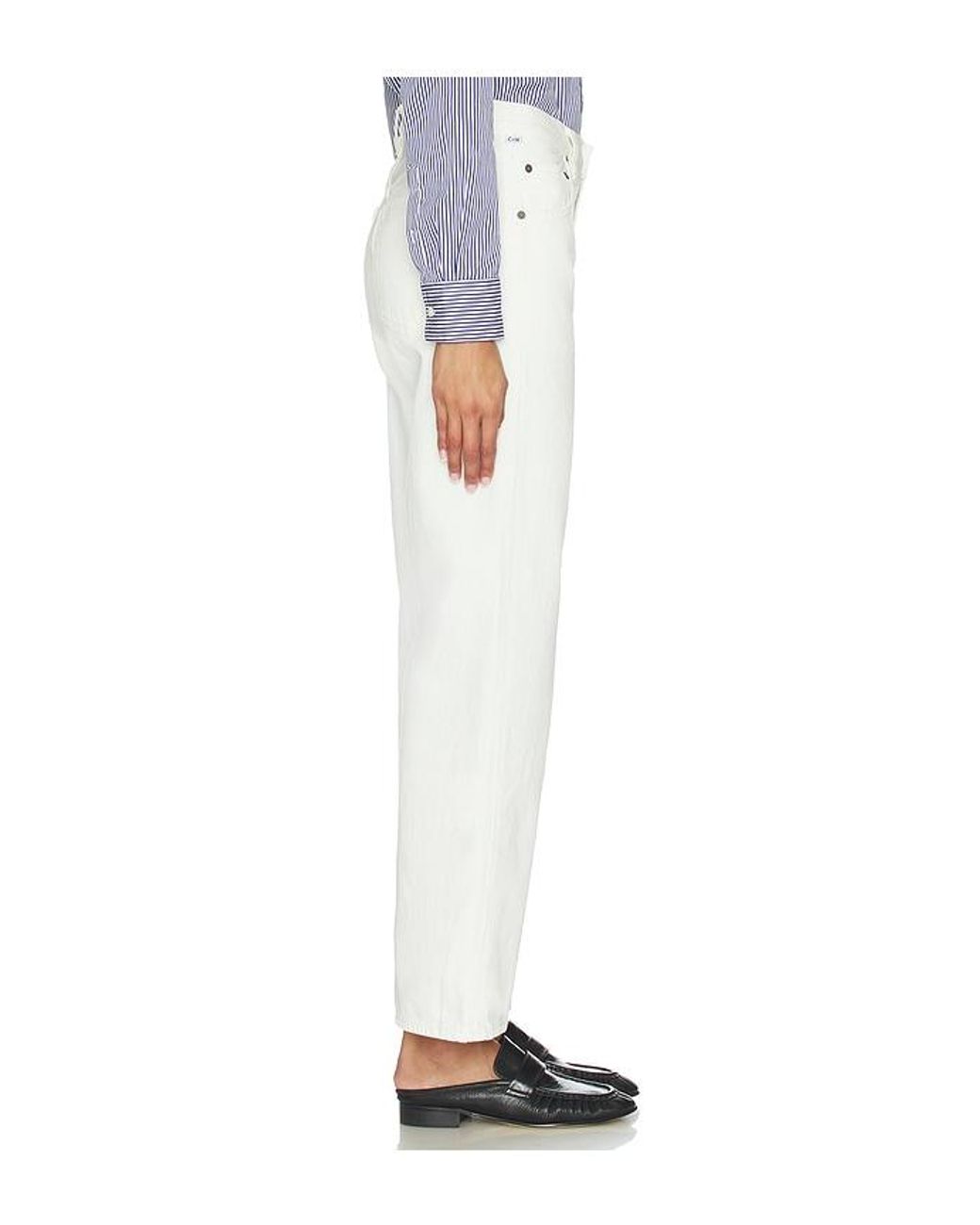 Citizens of Humanity White Lindz Easy Straight Jeans