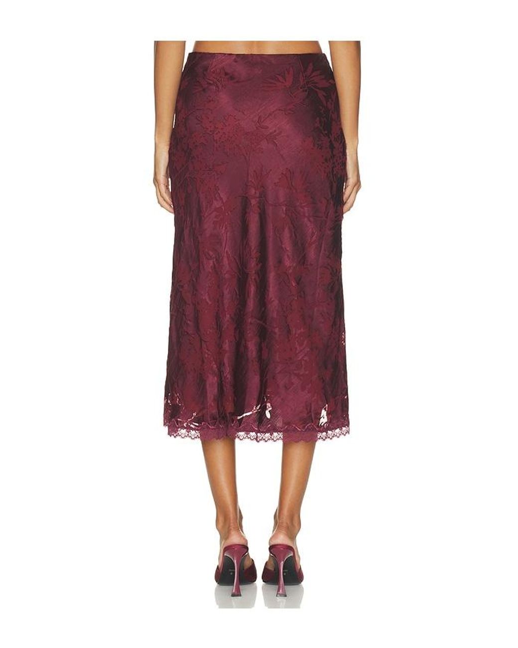 Astr Red Windey Skirt