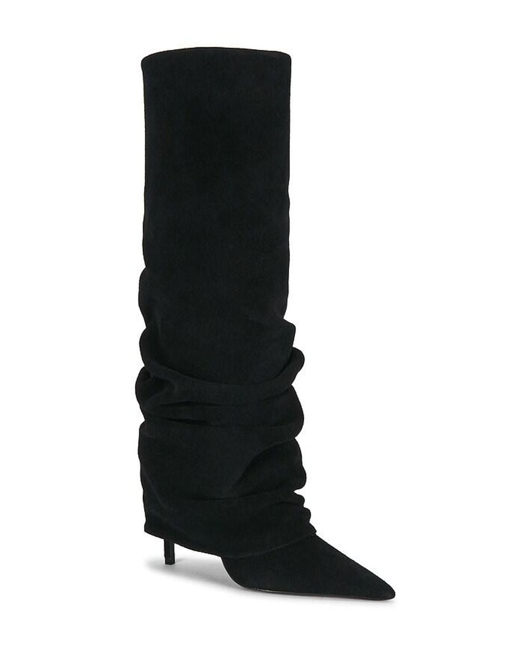 SCHUTZ SHOES Black Mikki Up Cloak Boot
