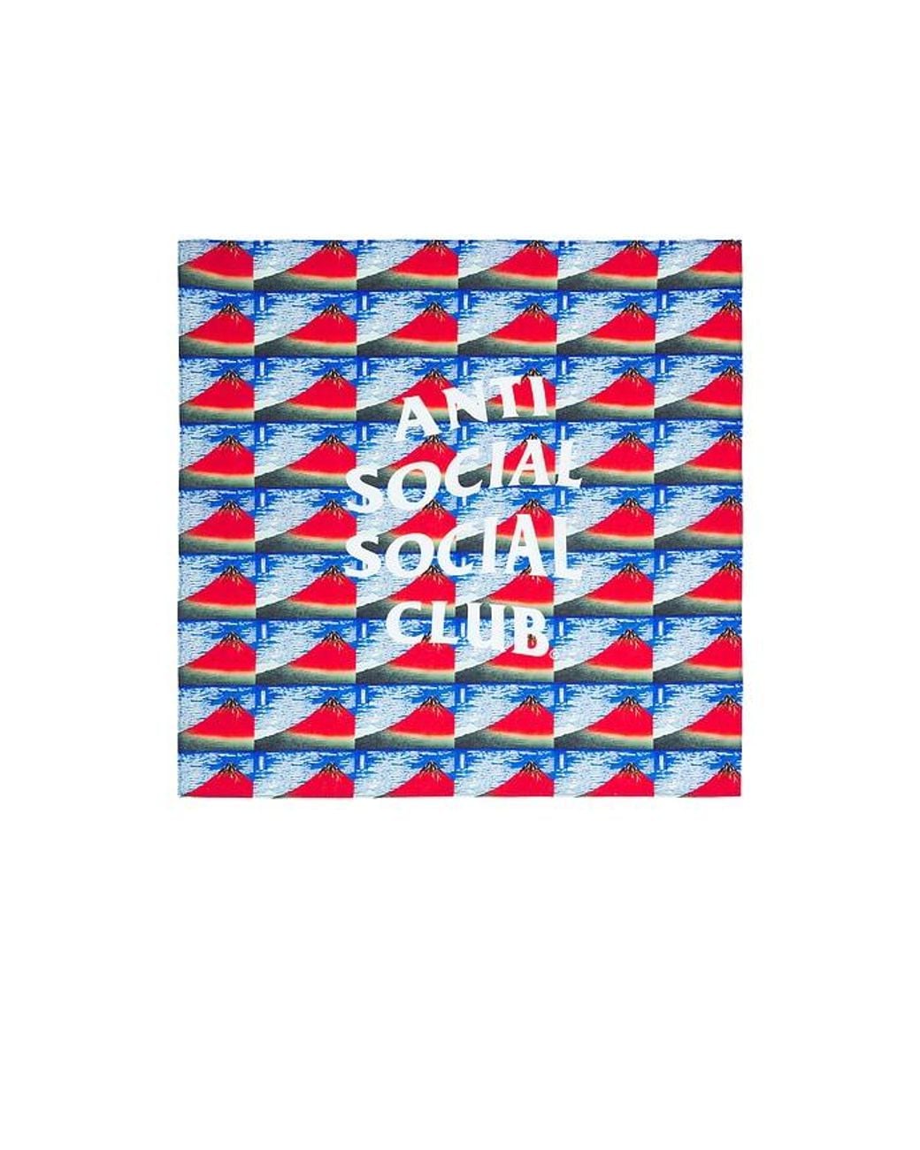ANTI SOCIAL SOCIAL CLUB Red Fine Wind Clear Morning Bandana