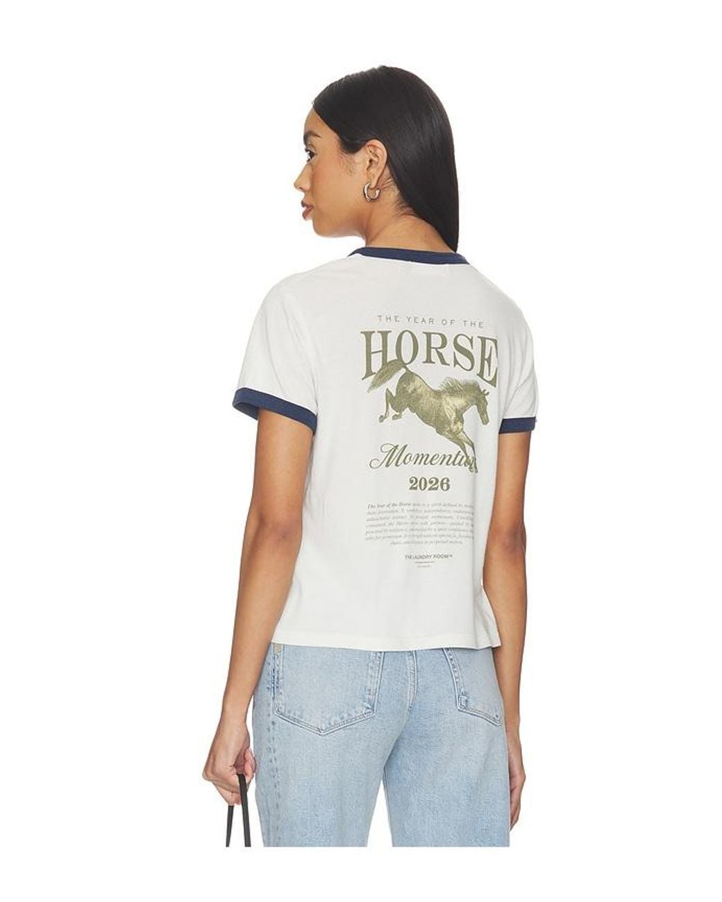 The Laundry Room White Year Of The Horse Perfect Ringer Tee