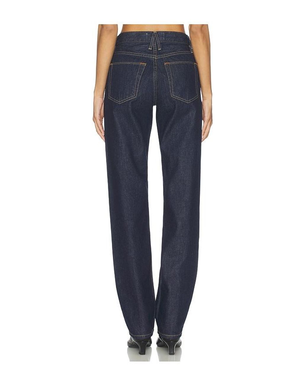 SLVRLAKE Denim Blue Pheonix Relaxed Straight Jeans