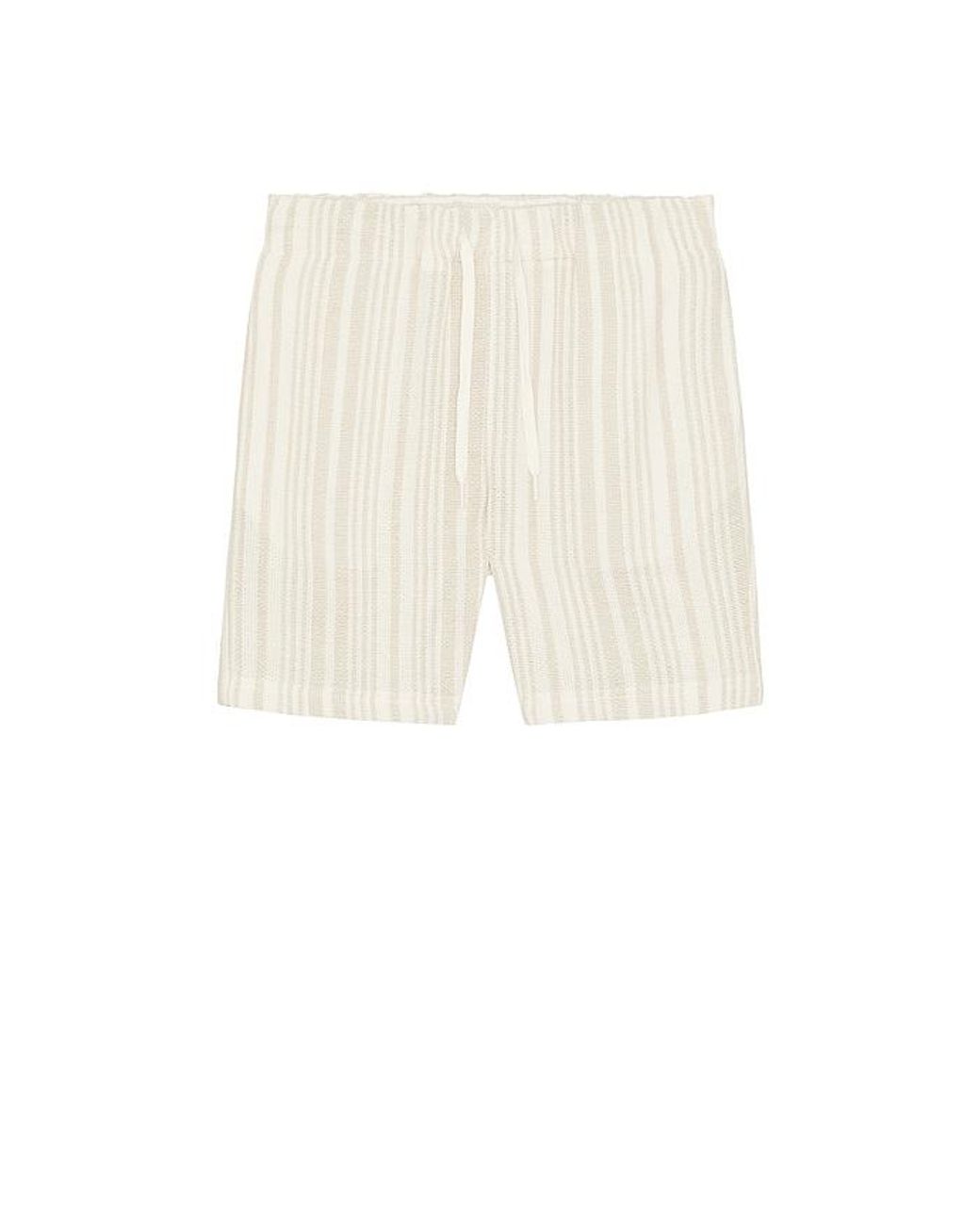 Vintage Summer Natural Basket Weave Shorts for men