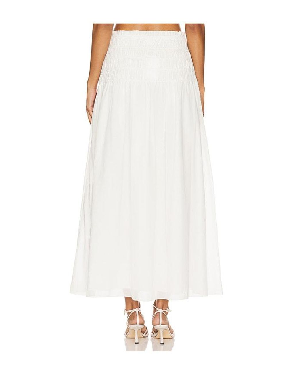 Lovers + Friends White Alessia Maxi Skirt