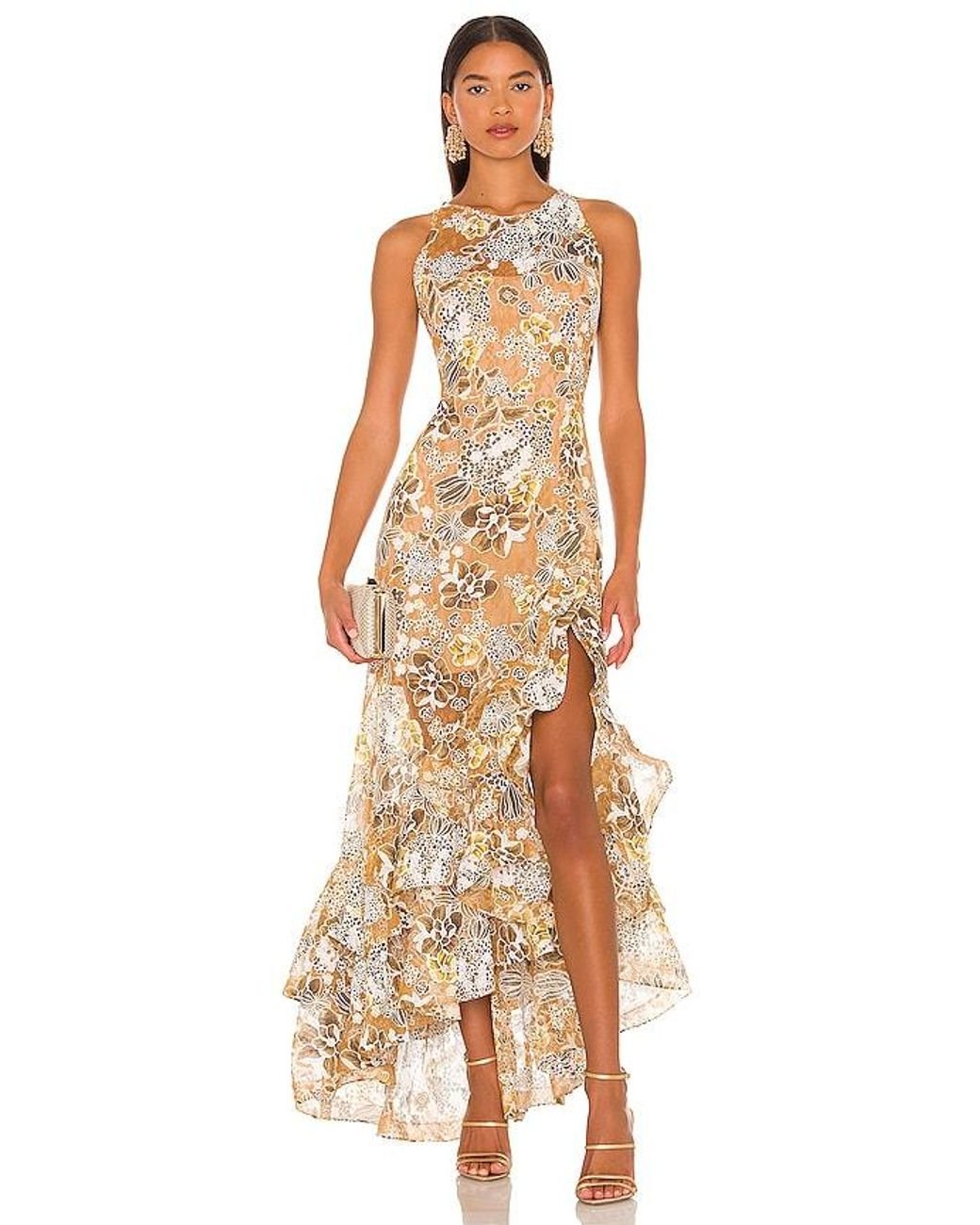 Bronx and Banco Sicilia Ruffle Dress in Metallic Lyst UK