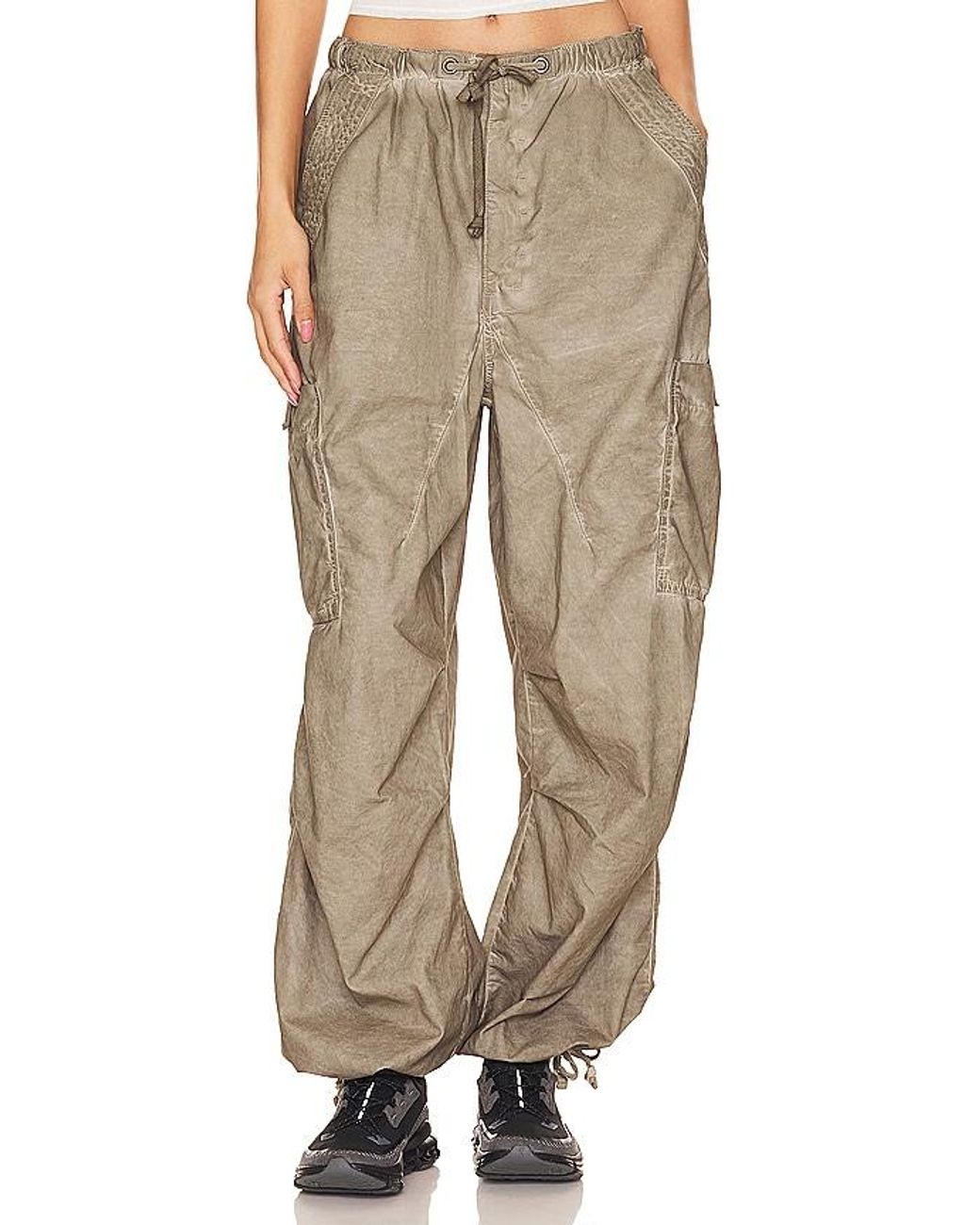 Shop Brown Parachute Cargo Pants | Jaded London | Clothing