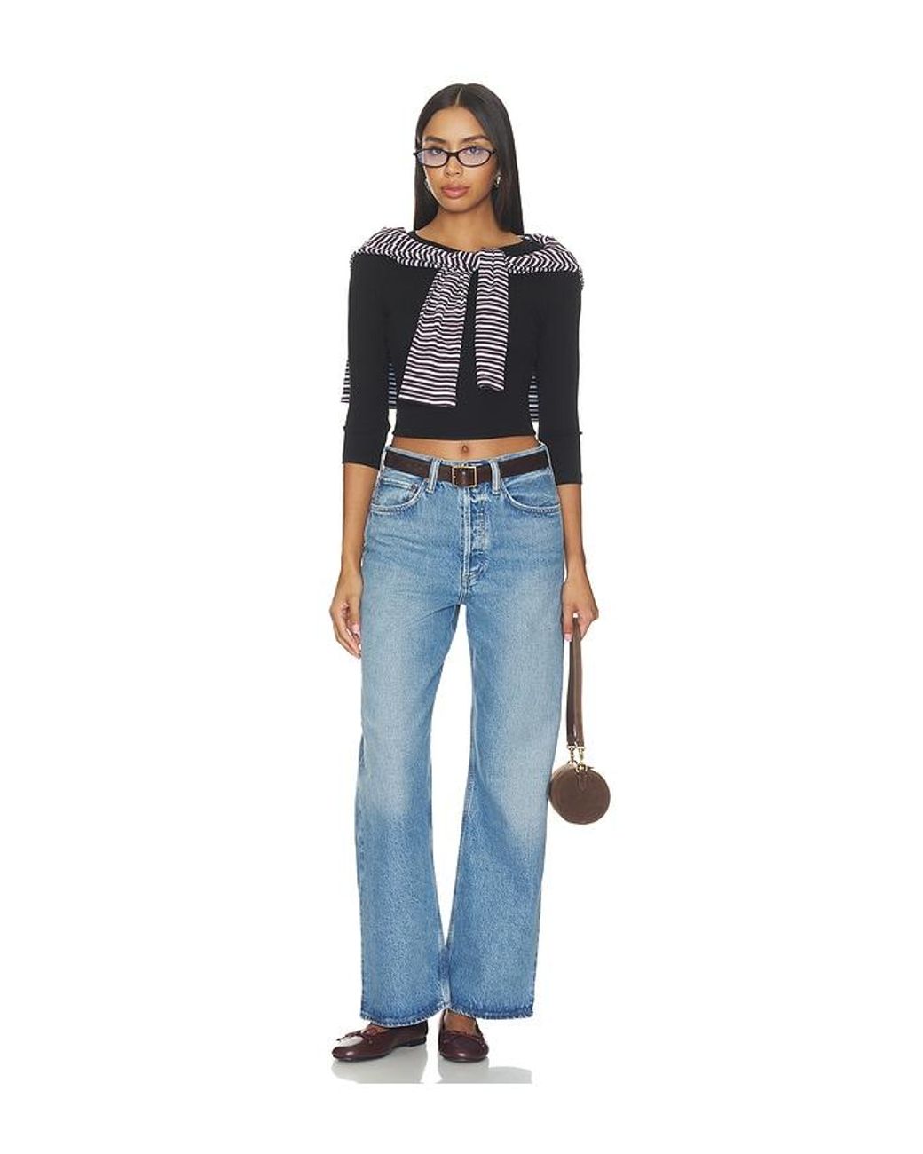 Agolde Blue Vintage Loose Petite Jean