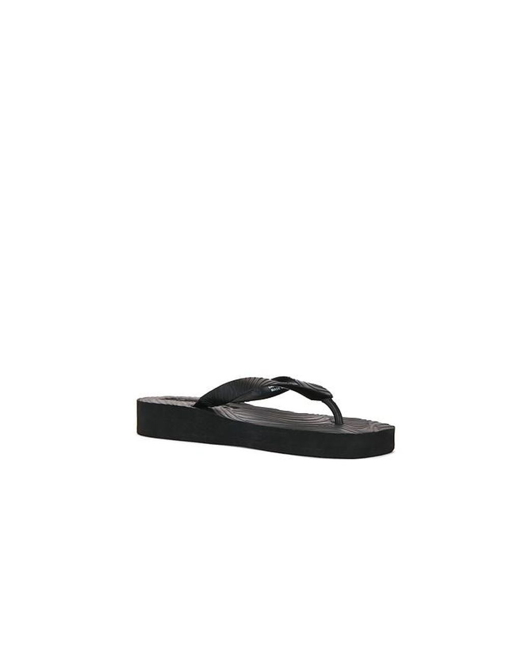 Sleeper Black Flip Flops Tapered Platform