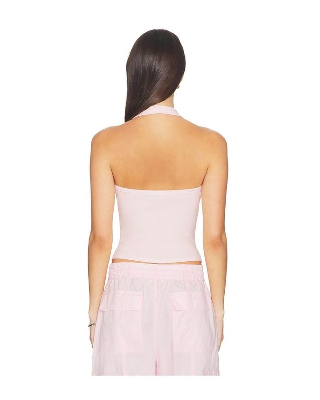 Enza Costa Multicolor Cotton Rib U Halter
