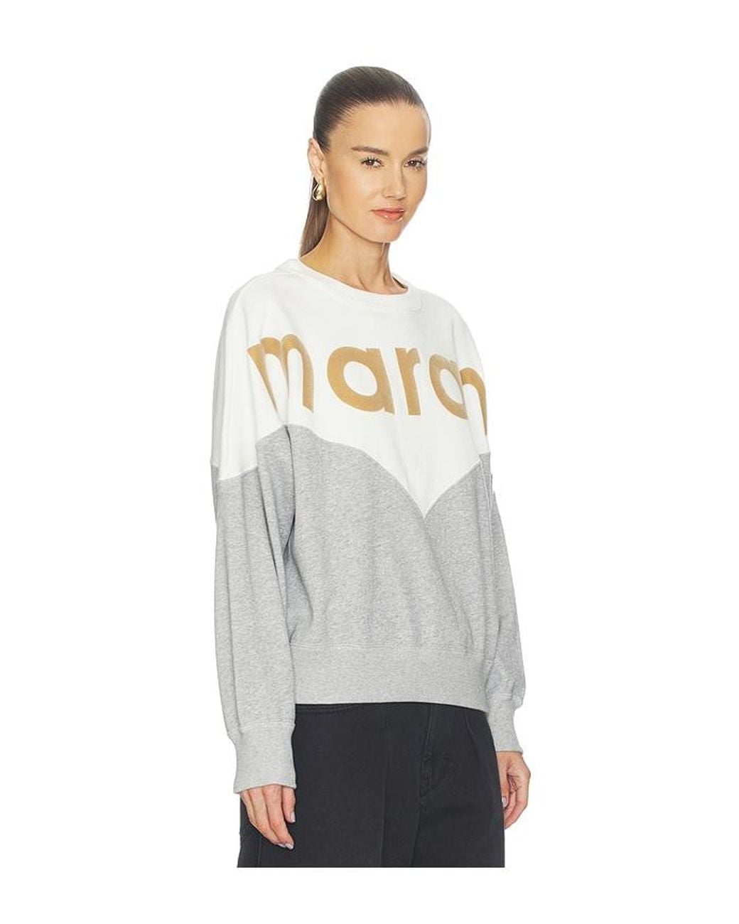 Isabel Marant White Houston Sweatshirt