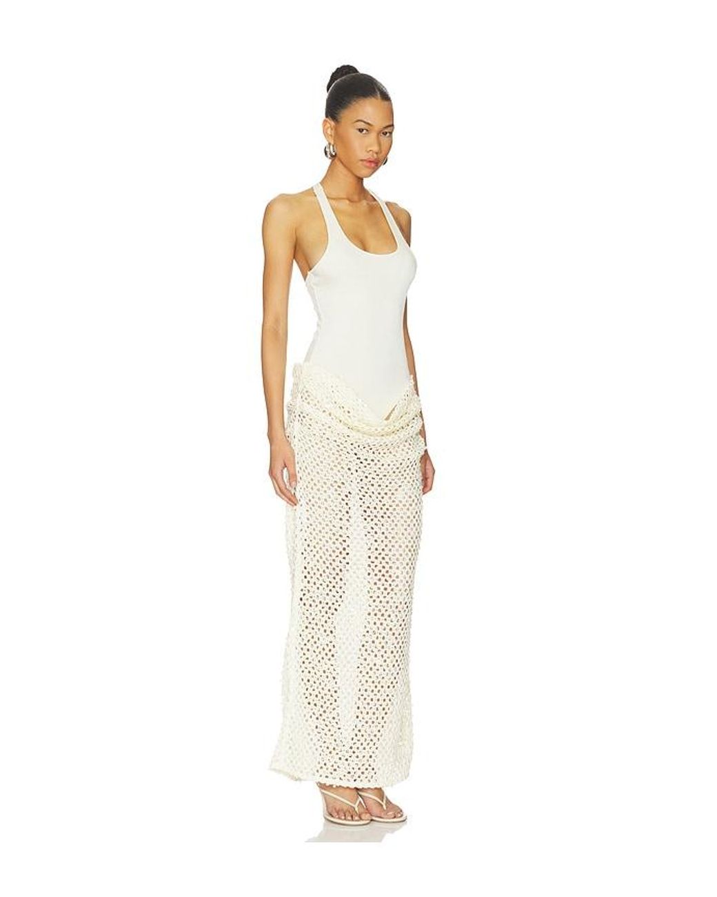 Benni White Ariel Maxi Dress