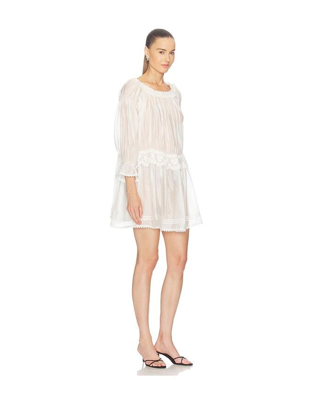 THE GARMENT White Gilian Baby Doll Dress