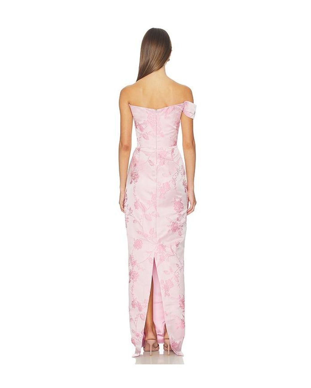 SAU LEE White Jackson Brocade Gown