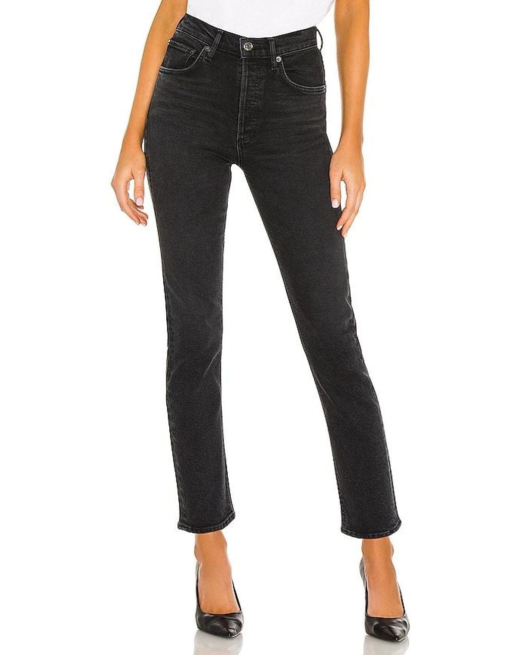 Pierna Recta Riley En Color Negro Talla (También En 31, 32, 33, 34) Agolde de color Black