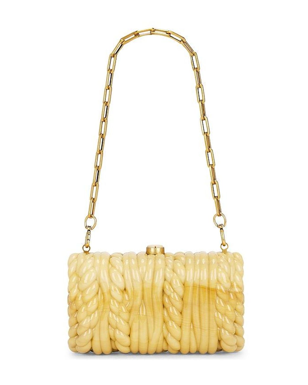 Cult Gaia Metallic Helene Clutch
