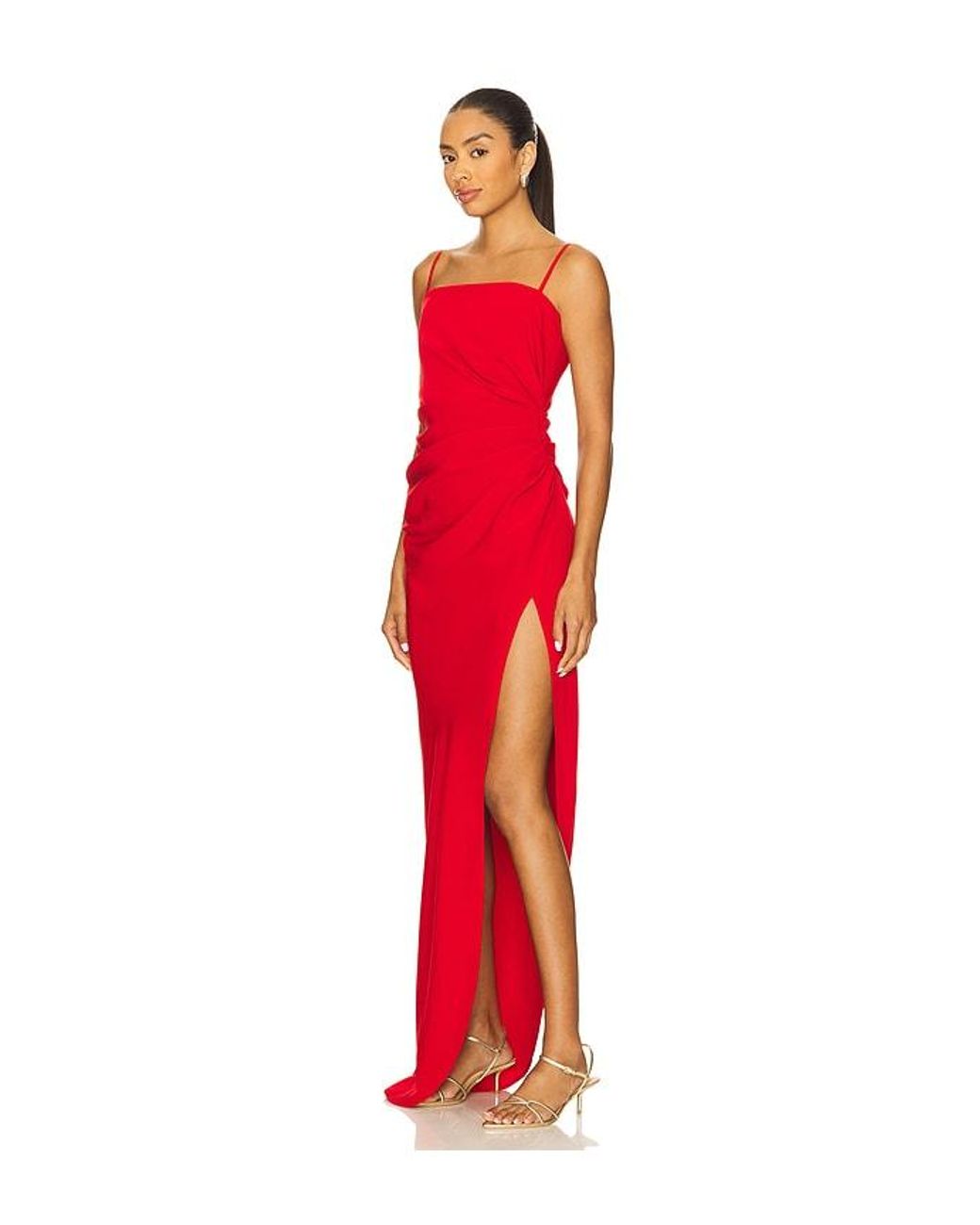 Lovers + Friends Red Sabrina Gown