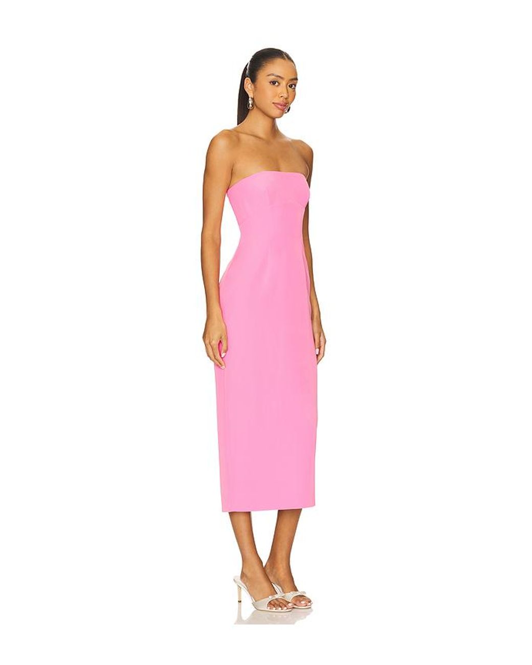 Lovers + Friends Pink Renn Midi Dress