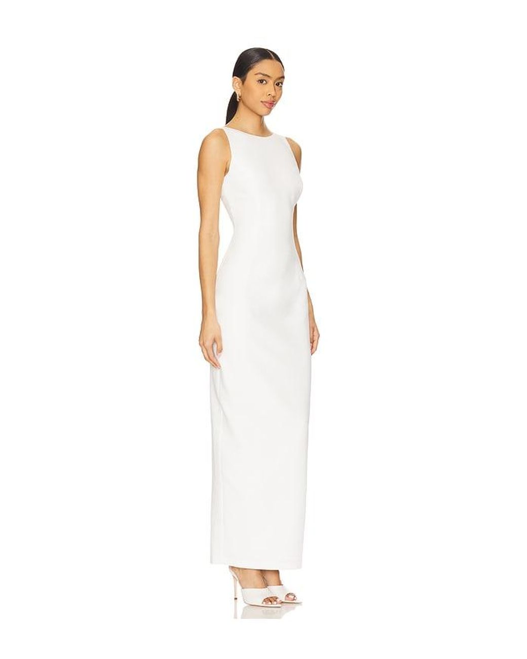 Amanda Uprichard White Marbella Maxi Dress