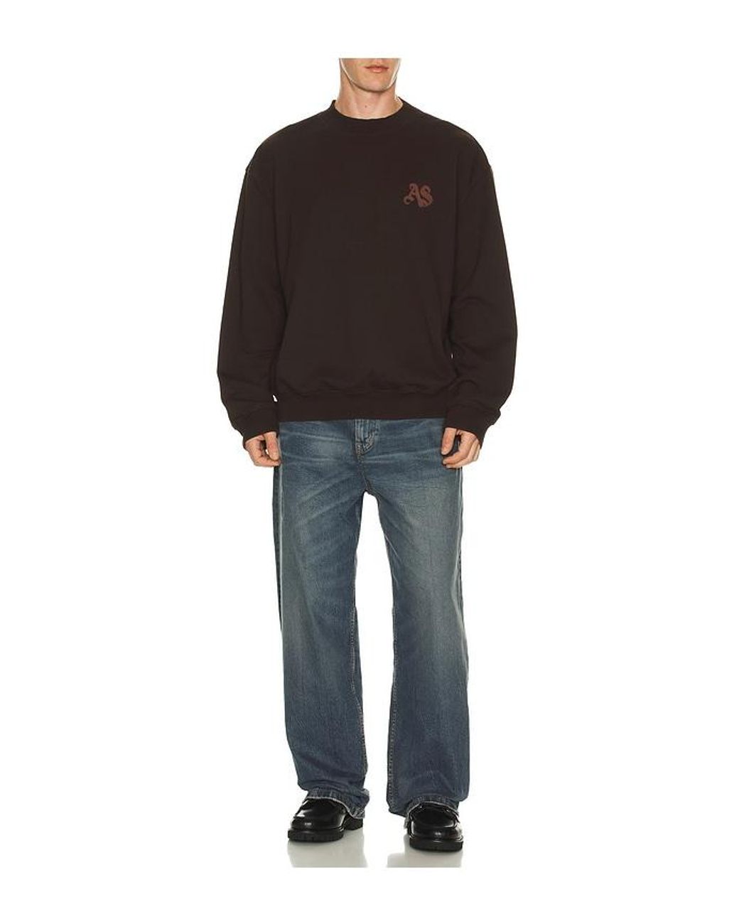 AllSaints Black Icon Crew Neck Sweatshirt for men