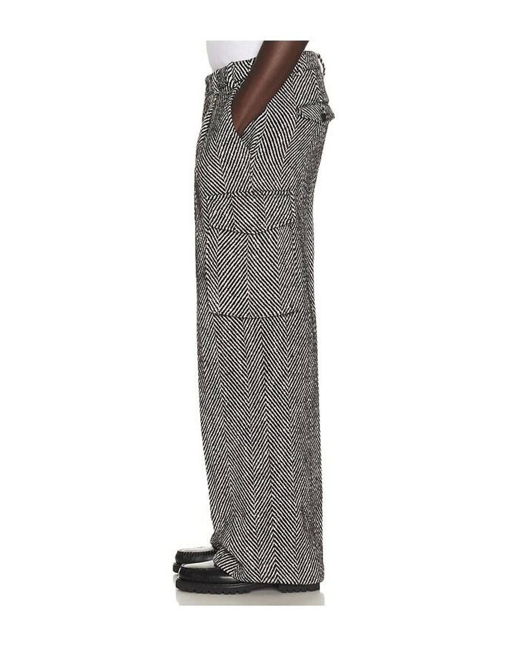 KROST Gray Eco Herringbone Cargo Pant for men