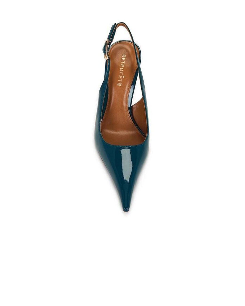 retroféte Blue Carrie Slingback Pump