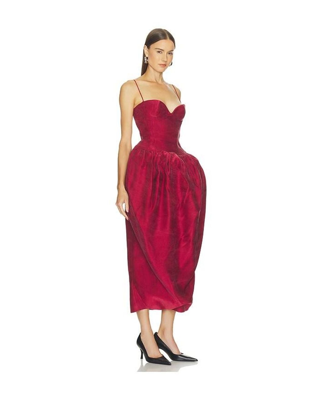 Magda Butrym Red Tank Midi Dress