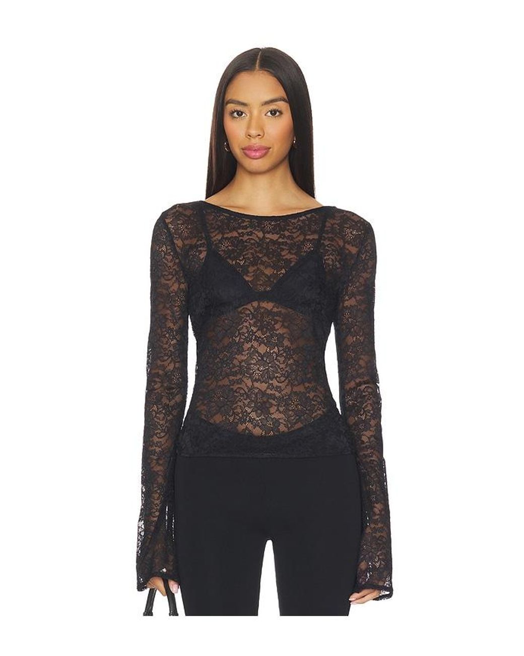 Lamarque Black Amelia Top
