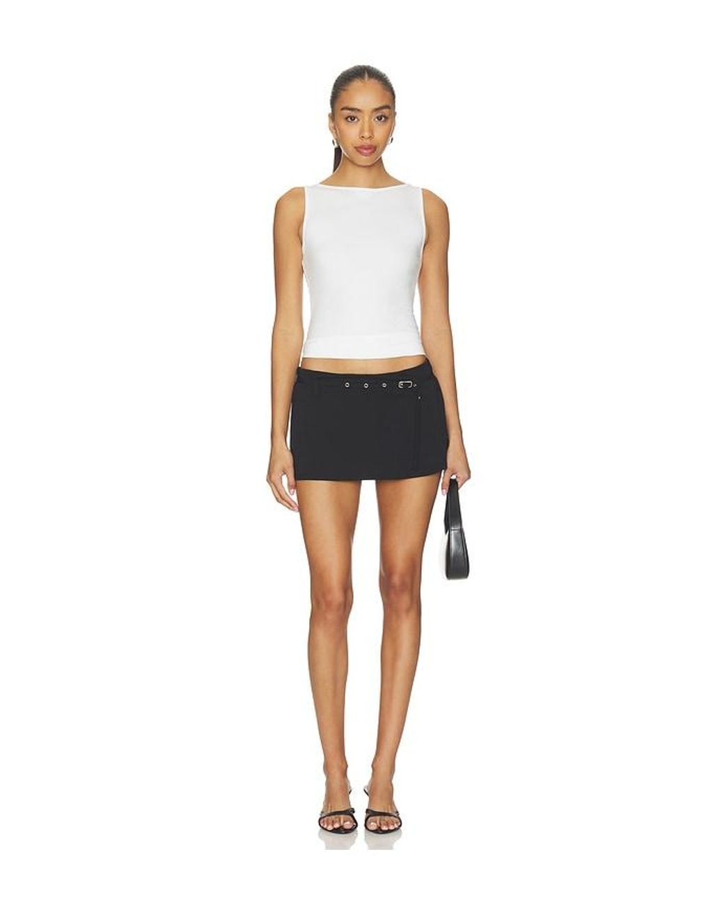 geel Blue Aria Belted Skirt
