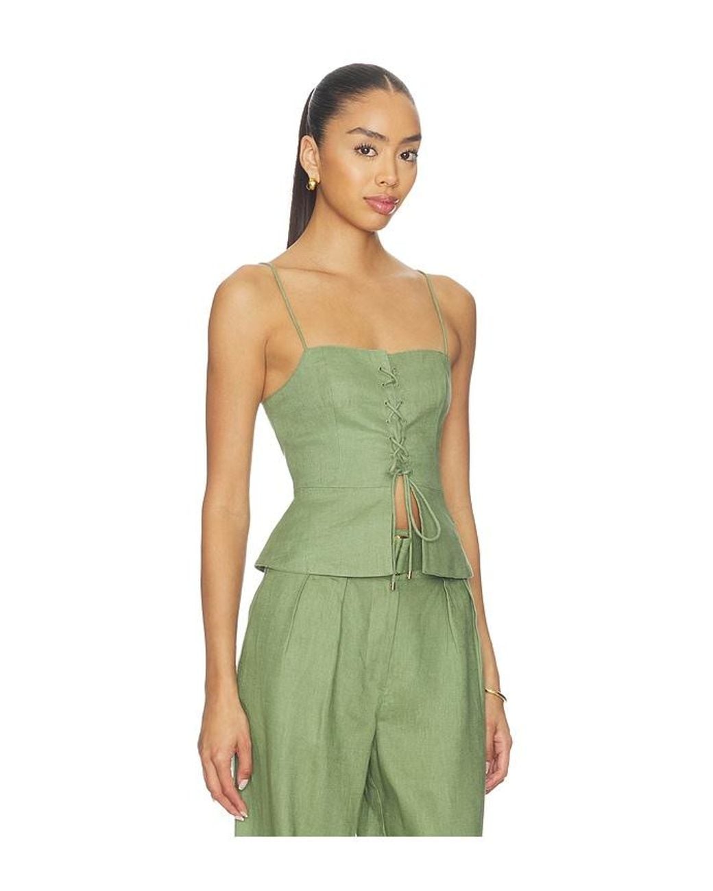 Hevron Green Ophelia Top