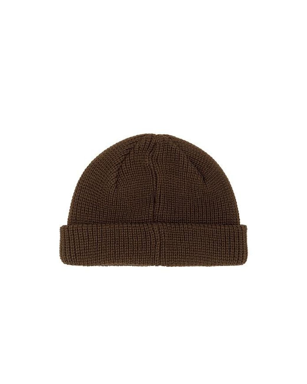 Obey Brown Micro Beanie for men