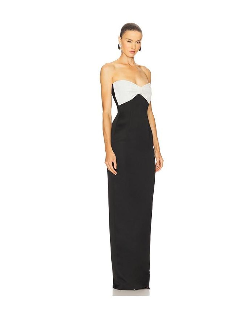 SAU LEE Black Jaclyn Gown