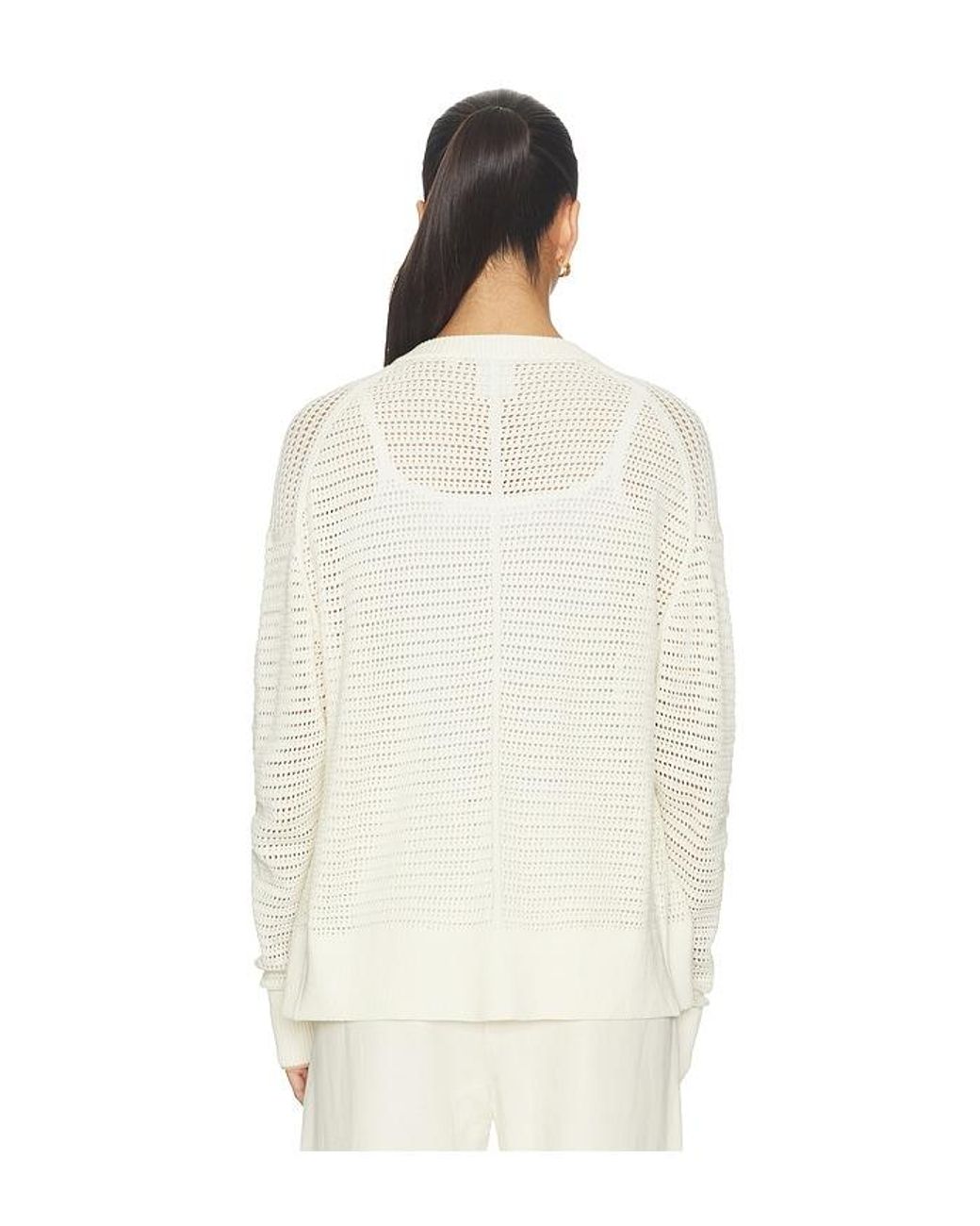 Varley White Pembroke Knit Cardigan