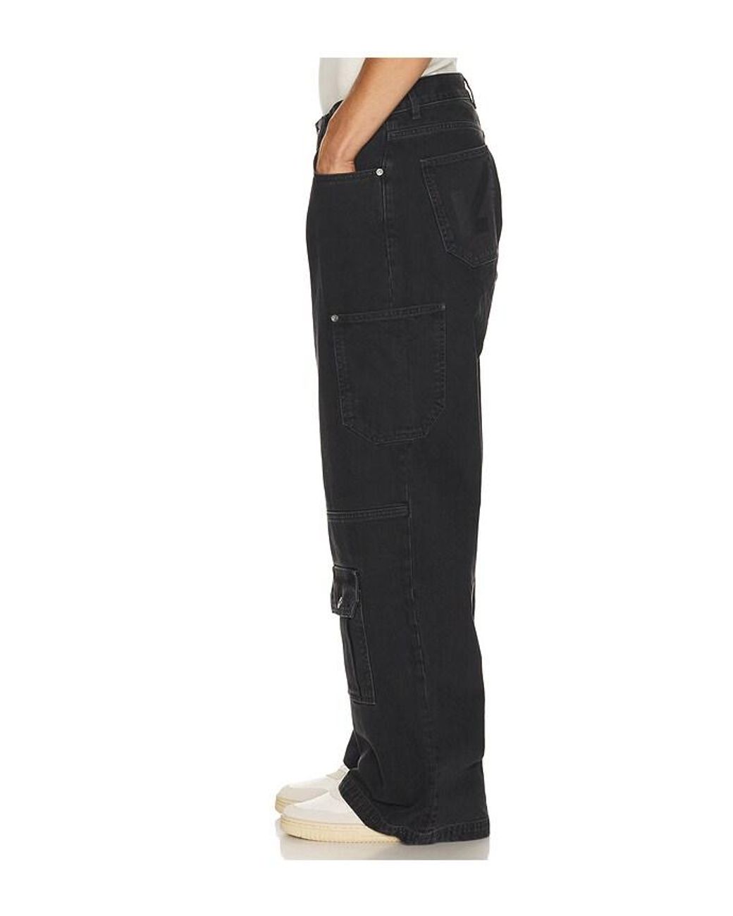 Off-White c/o Virgil Abloh Black Half Arrow Cargo Slouchy Jeans for men
