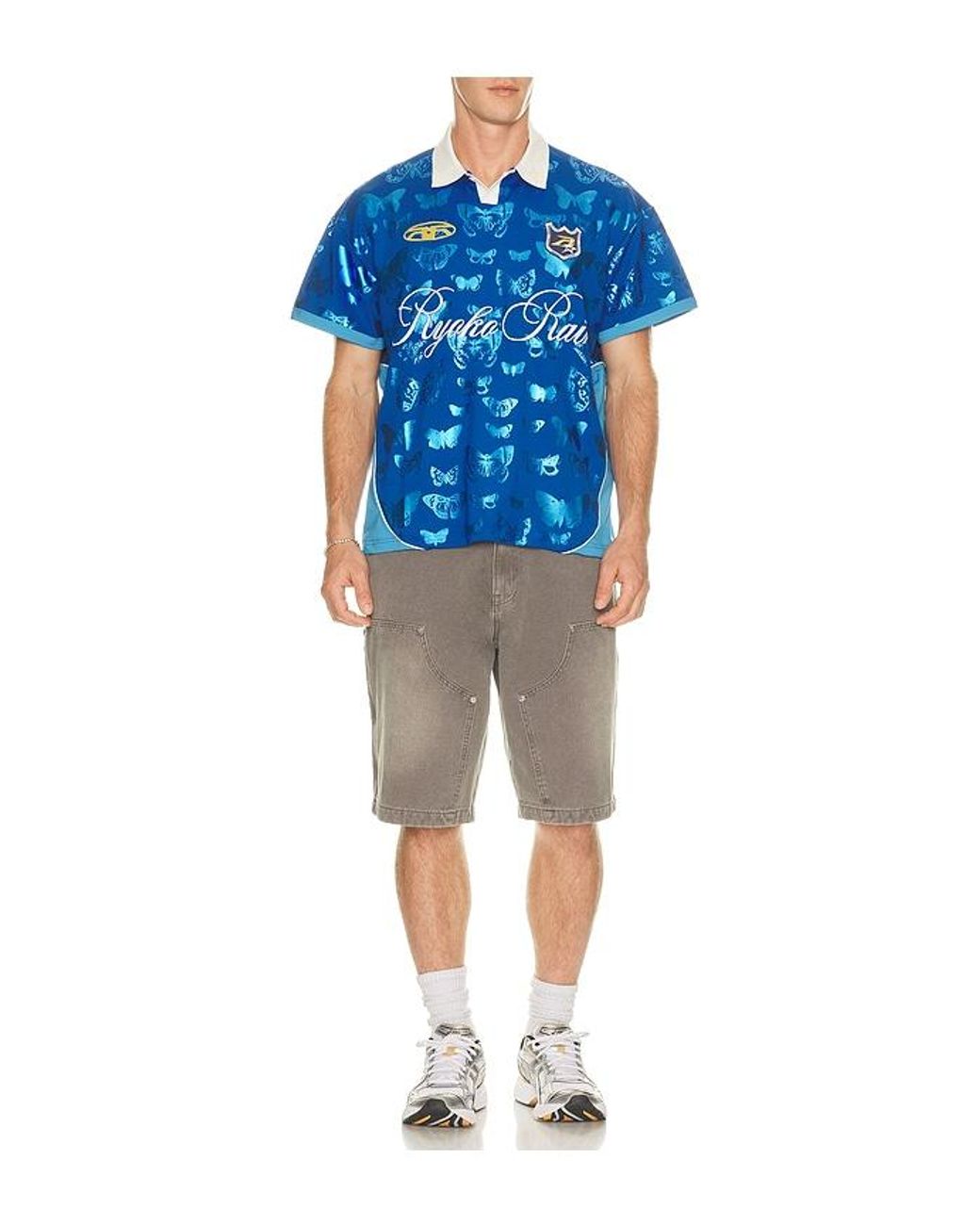 Ryoko Rain Blue Butterfly Effect Soccer Jersey for men