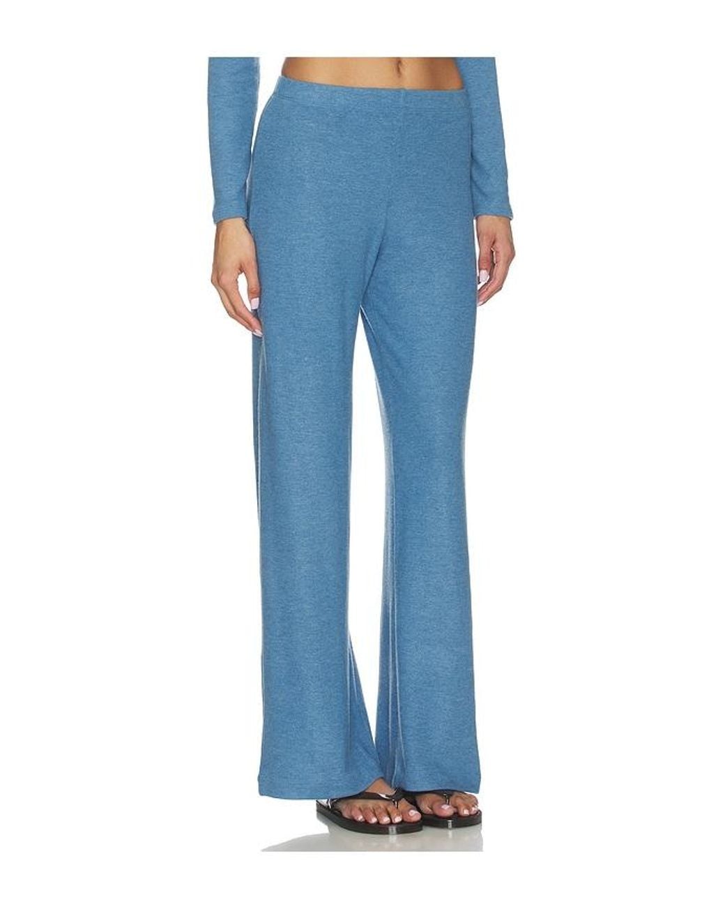 Leset Blue Lauren Wide Leg Pant