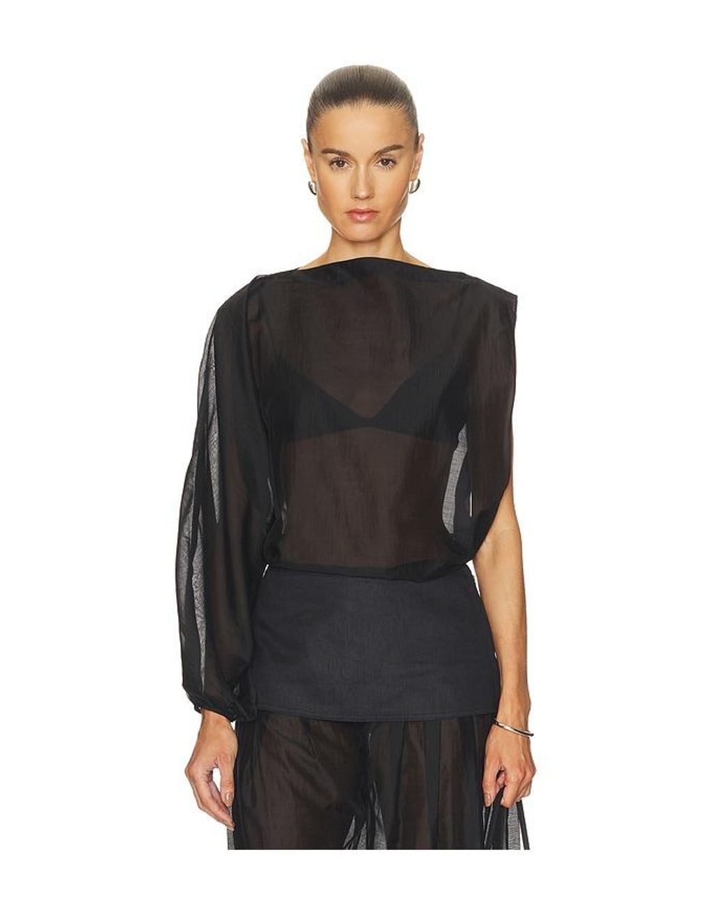 Camila Coelho Black Evelia Top
