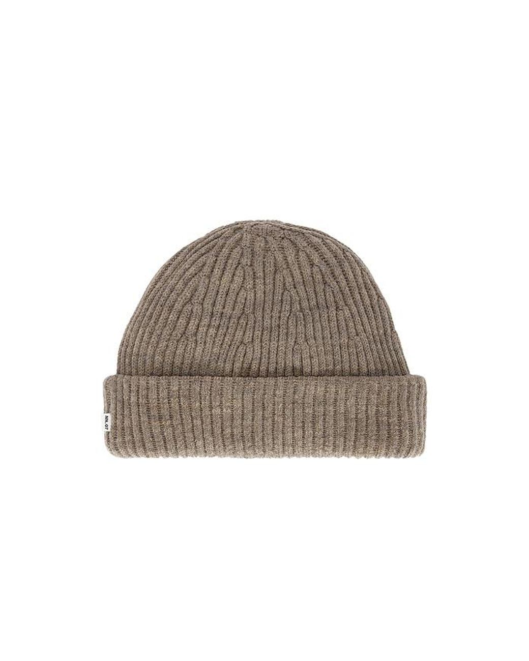 NN07 Brown Rib Beanie for men