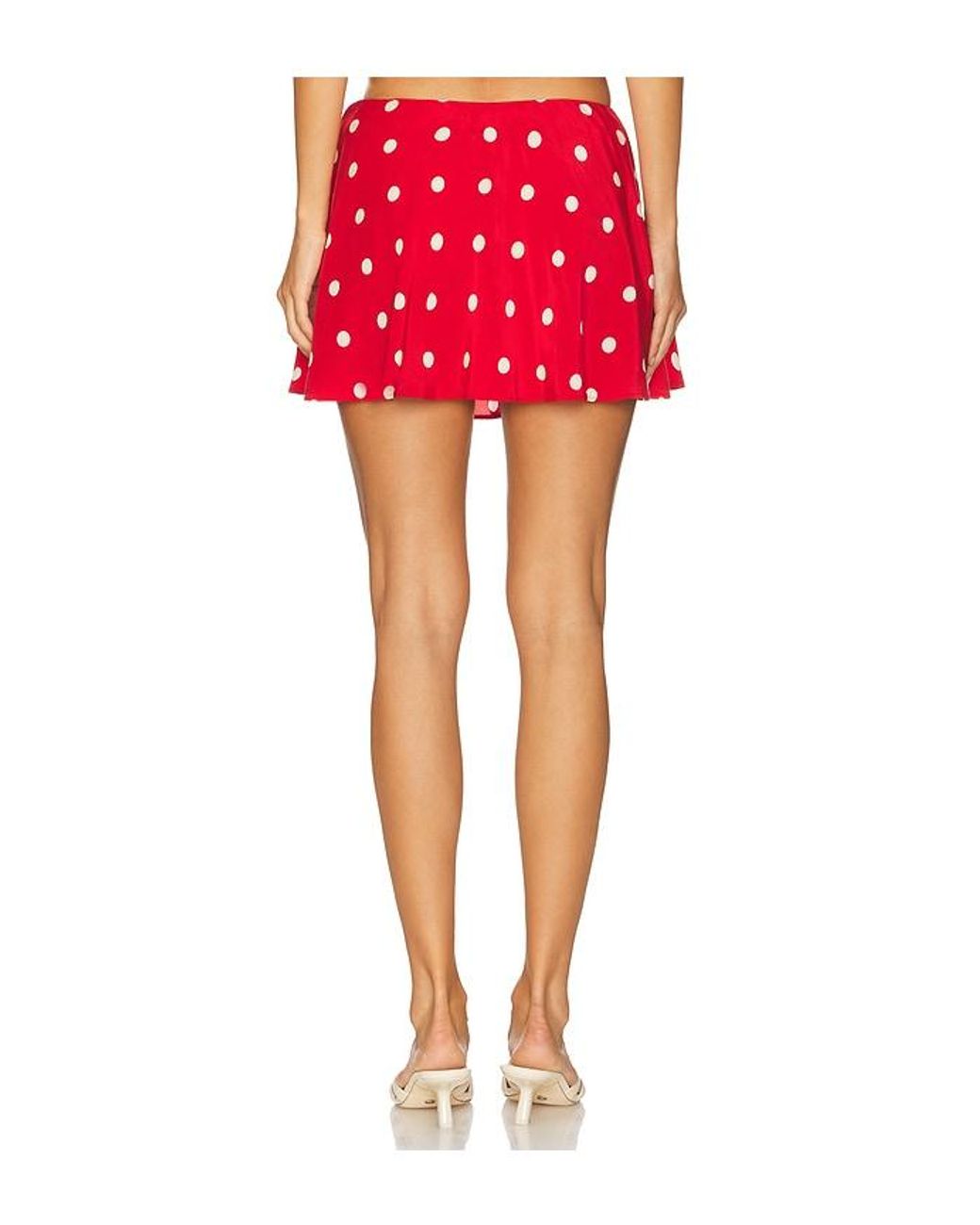 MAJORELLE Red Deanna Mini Skirt