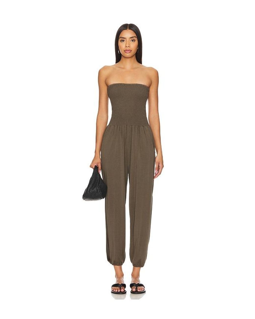 Bobi Natural Sleeveless Jumpsuit