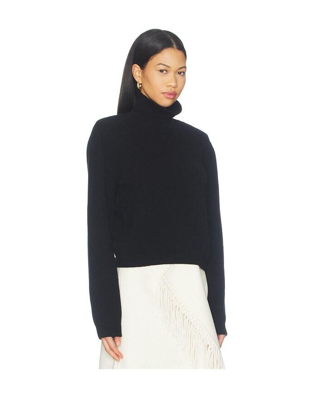 Rohe Blue Statement Shoulder Turtleneck Sweater