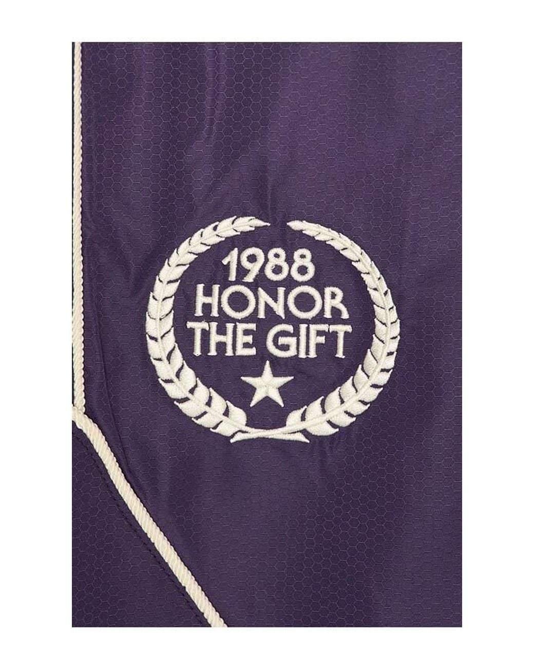 Honor The Gift Purple Honeycomb Ripstop Track Pant for men
