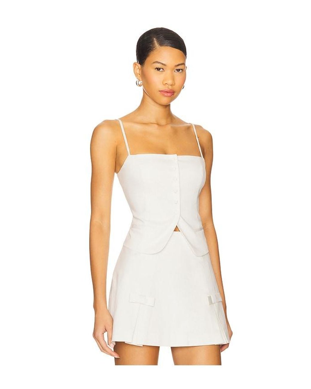 MAJORELLE White Ciera Top