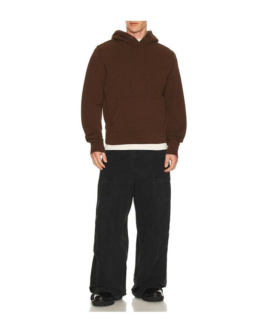 Entire studios Brown Standard Hoodie for men