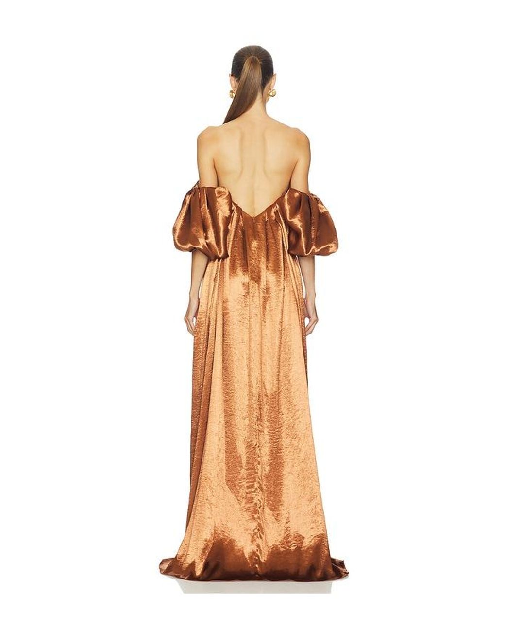 Vestido Palmer En Color Cobre Metálico Talla (También En S) Caroline Constas de color Multicolor
